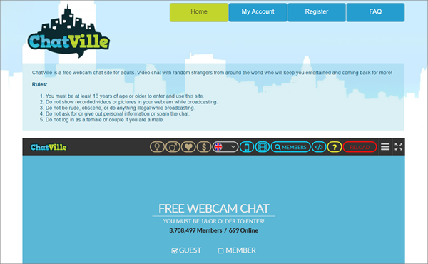 ChatVille is one of the Top Best Websites Alternative to RouletteB.