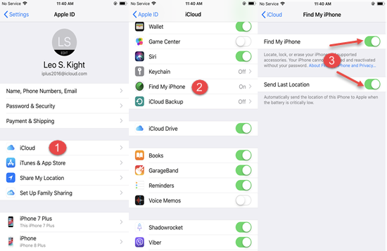 How to Enable Find My iPhone Option on your iPhone