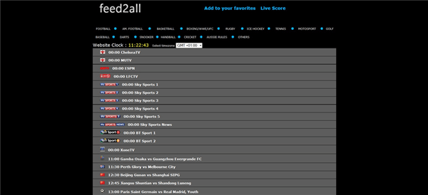 Feed2All is Top Best Football Live Streaming Sites.