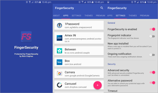 FingerSecurity is one of the top Fingerprint Lock Screen Apps For Android Phones.