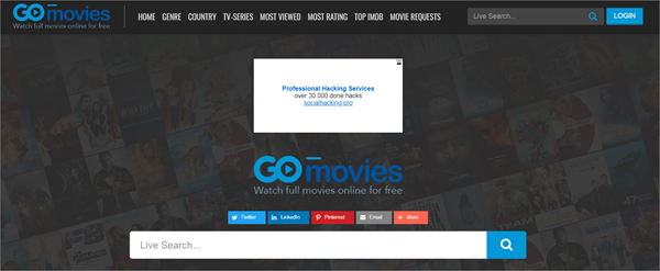 GOmovies is one of the top best Vidics Alternatives to Watch movies/TV serials.