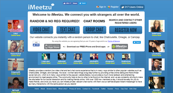 iMeetZu is one of the Top Best Websites Alternative to RouletteB.