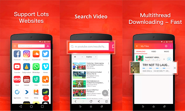 InsTube is one of the best free YouTube video downloader Apps for Android.