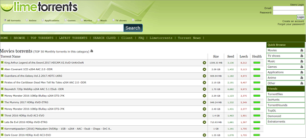 LimeTorrents is one of the best game torrenting sites to download games.