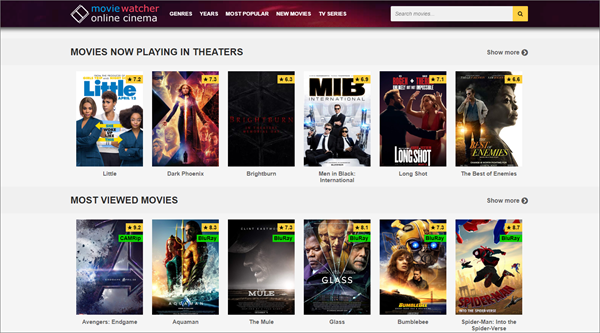 Moviewatcher is one of the top best Vidics Alternatives to Watch movies/TV serials.