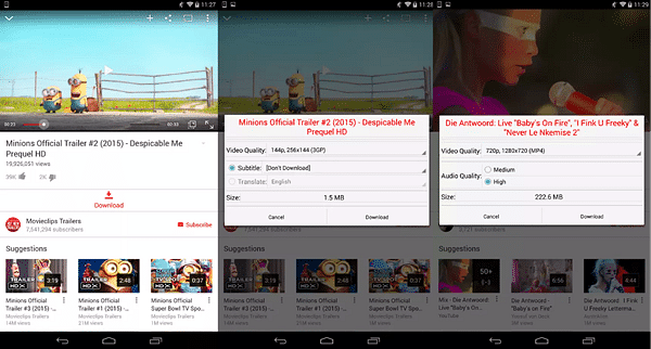 OGYouTube is one of the best free YouTube video downloader Apps for Android.