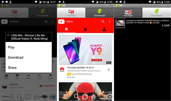 TubeX is one of the best free YouTube video downloader Apps for Android.