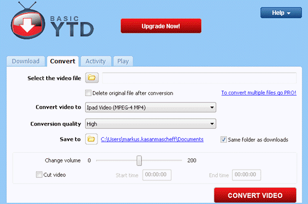 How to download YouTube videos via YTD Video Downloader