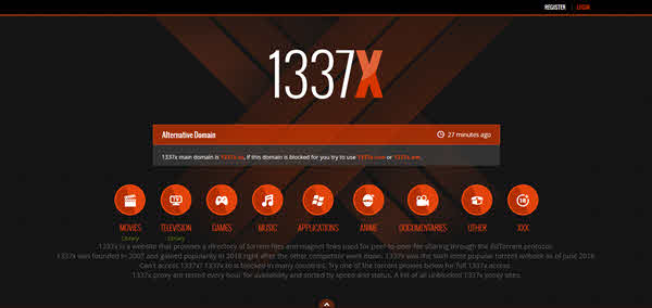 1337X is one of the best websites to download movies/TV series.