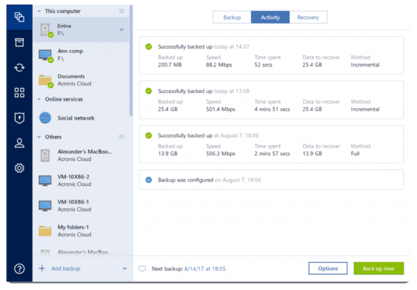 Acronis True Image is one of the best disk cloning software for Windows.