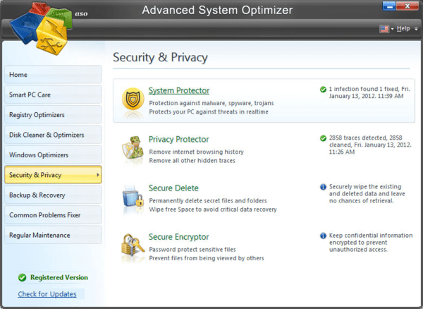 Advanced System Optimizer is one of the best PC cleaning software for Windows.