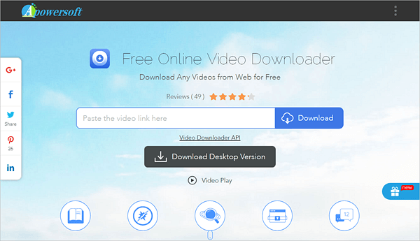 Apowersoft Online Video Downloader is one of the top free online YouTube downloaders.