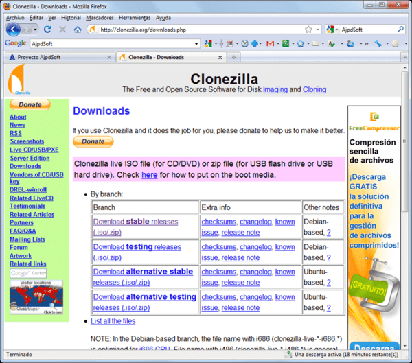 CloneZilla is one of the best disk cloning software for Windows.