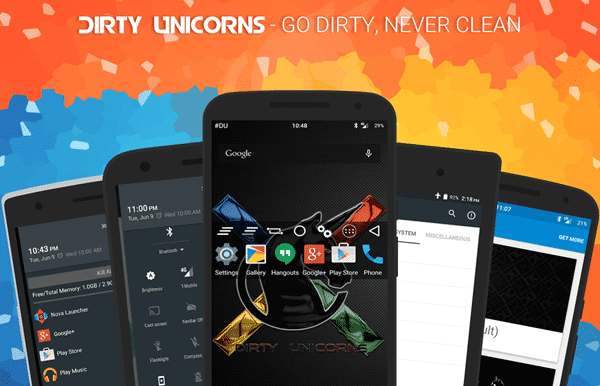 Dirty Unicorns is one of the best custom ROM for Android phones.