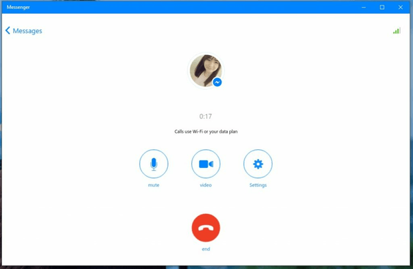 Messenger video. Messenger with Video Calls Promo Page.