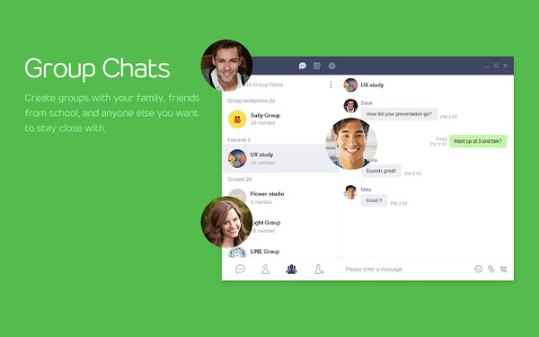 LINE is one of the top video call software for Windows PC.