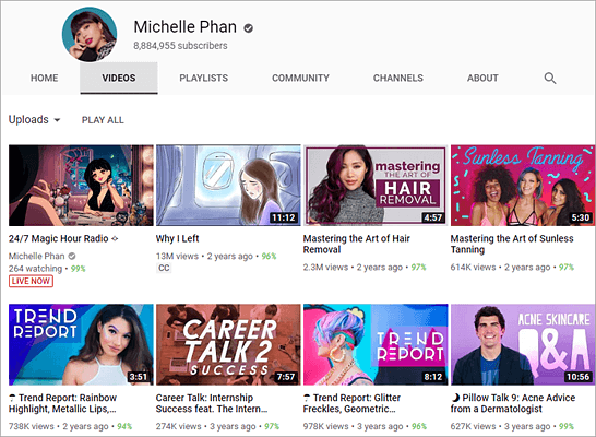 Michelle Phan is one of the top best beauty gurus and makeup artists on YouTube.