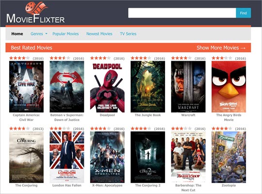 MovieFlixter is one of the top best similar sites like Tinklepad.