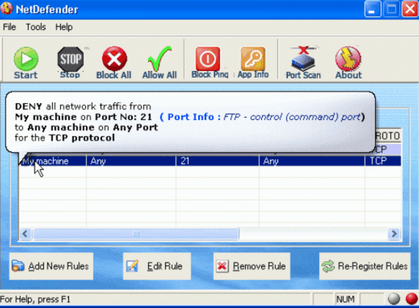 NetDefender is one of the best free firewall for Windows.