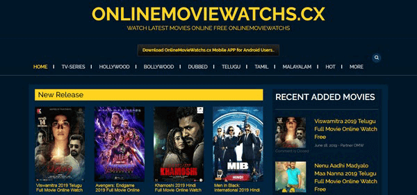 OnlineMovieWatch is one of the best alternative sites similar to FilmLinks4U.