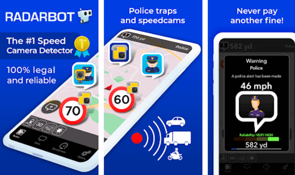 Radarbot Speed Camera Detector is one of the best hidden camera detector Apps.