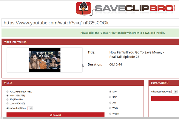 SaveClipBro is one of the top free online YouTube downloaders.