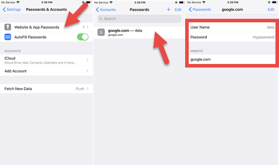 How to Search for Generated iOS Passwords