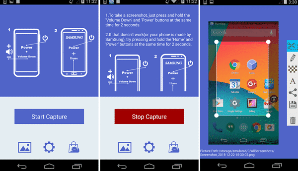 Using Super Screenshot to Take a Screenshot on Android