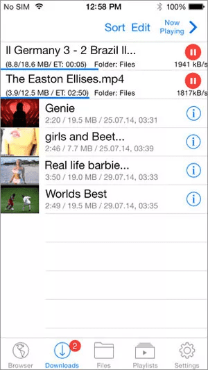 Video Downloader Super Premium ++ is one of the best free video downloader Apps for iPhone.