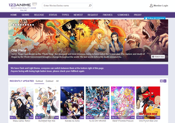 123animes is one of the best alternatives to 9Anime for watching Anime Movies and TV Shows.
