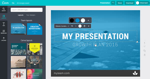 Canva will act as your graphic design kit.