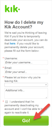 How to Delete Your Kik Account Permanently