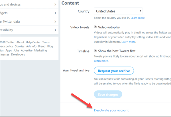 How to Delete Twitter Account on Desktop Browser.