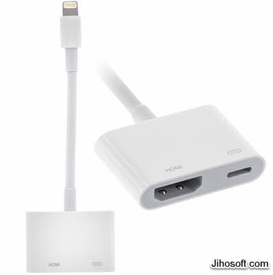 Use Lightning Digital AV Adapter to Mirror iPhone to Smart TV.