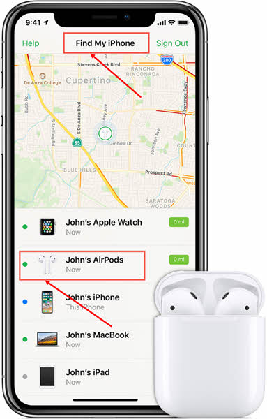Using the Find My iPhone app