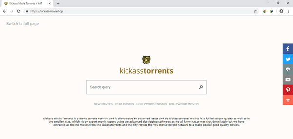 Kickass Torrent (KAT) is one of the best and oldest torrent websites.