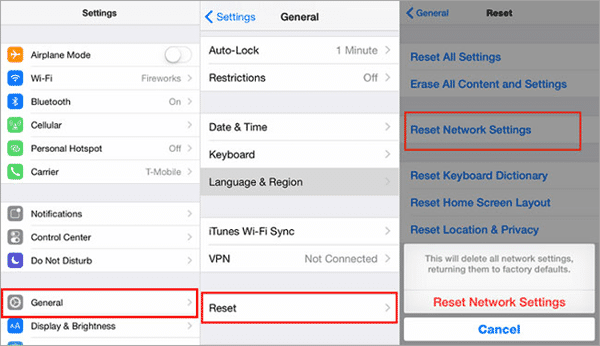 Reset Network Settings