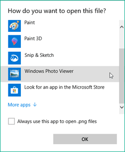 Restore Windows Photo Viewer after Upgrading from Windows 7/8