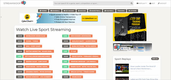 StreamWoop is available with the world's largest streaming index online.