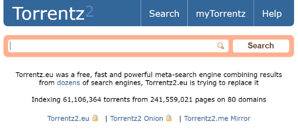 Torrentz2.eu is a torrent hosting website which means any type of torrent file.