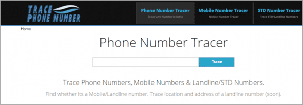 Using Trace Phone Number to trace phone numbers with name and address.