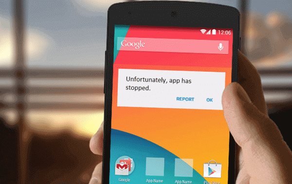 Unfortunately App has Stopped Error on Android.