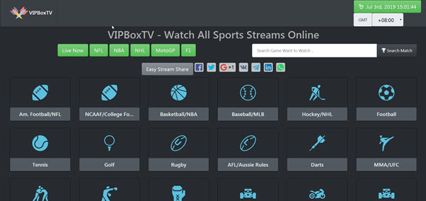 VipBoxTV is said to be one of the best multinational sports streaming channels.