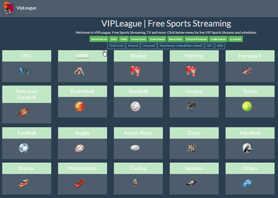 VIPLeague is an amazing alternative site to Stream2Watch in terms of features and services.