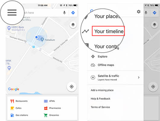 How to View Google Maps Timeline.