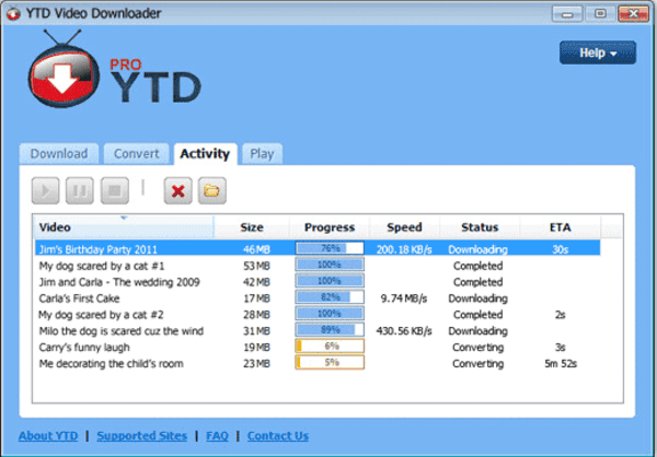 YTD YouTube Video Downloader for Windows 10