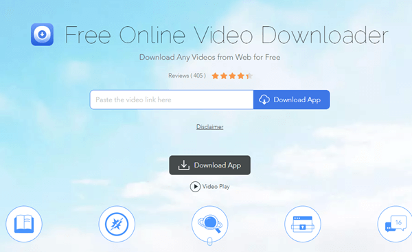Using Apowersoft Online Video Downloader to download videos from Any website.