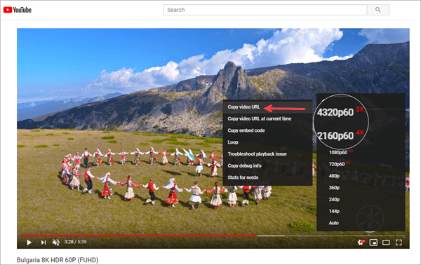 Using Jihosoft 4K Video Downloader to download YouTube 8K videos.