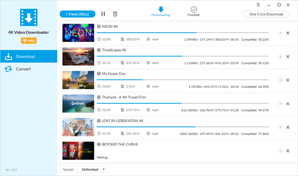 Using Jihosoft Free 4K Video downloader to download videos from Vimeo.