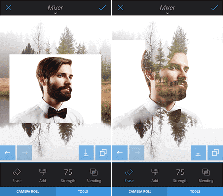 Enlight is another iPhone photo editing app that allows you to create double exposure photographs skilfully.